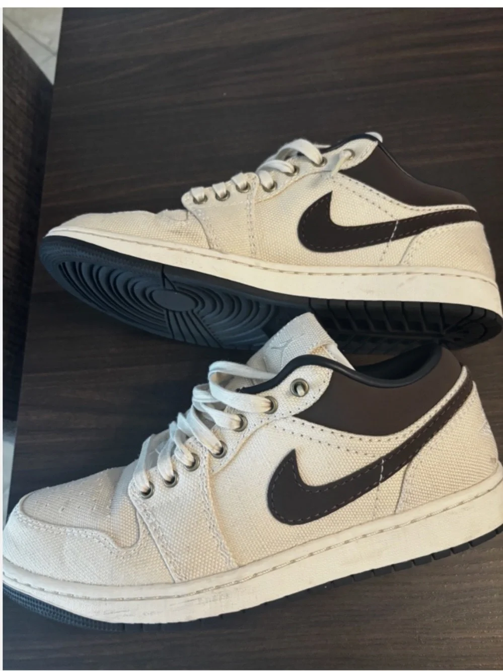 Nike Air Jordan 1 Low premium Pale Ivory Brown Men's sz 9.5 w/box